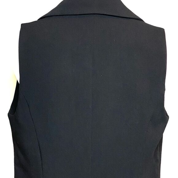 Katherine Barclay Montreal black open front sleeveless long line blazer XS - Picture 11 of 16